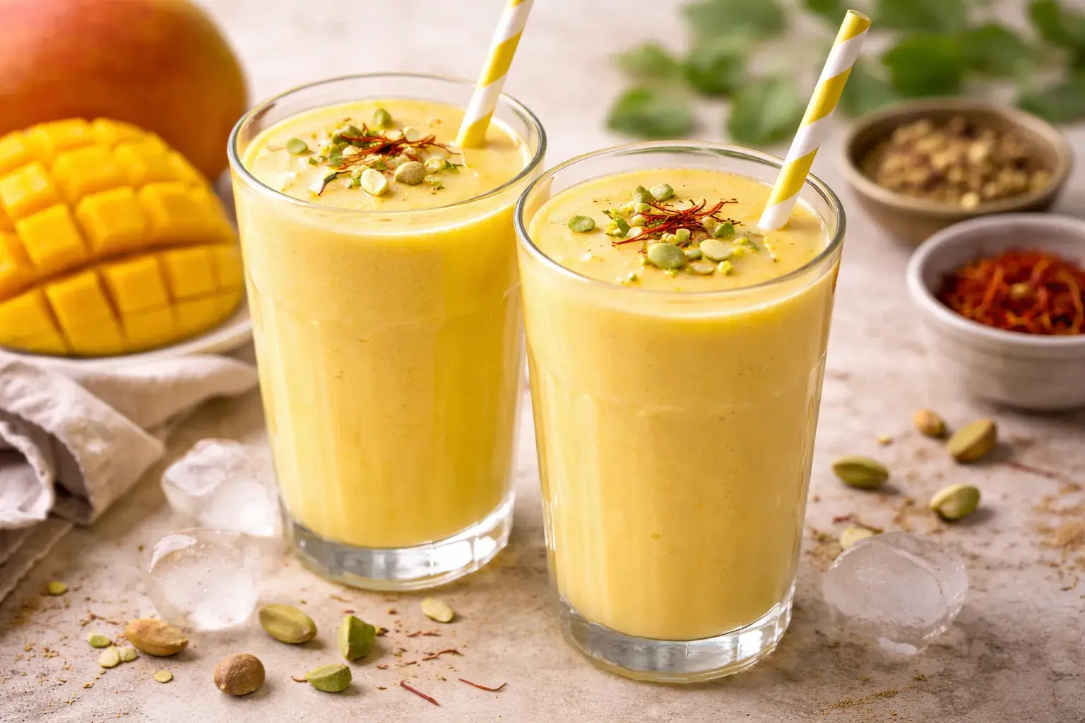 Cold Mango Lassi Drink