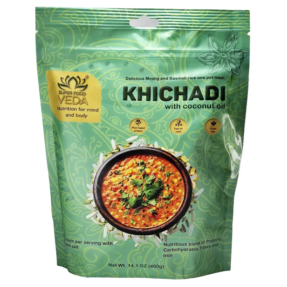 Vegan Khichadi ( with coconut oil )